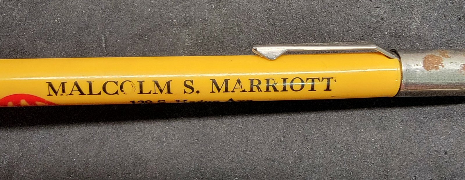 VINTAGE MAC TOOLS SCRIPTO MECHANICAL PENCIL MALCOLM S. MARRIOTT COLUMBUS OHIO