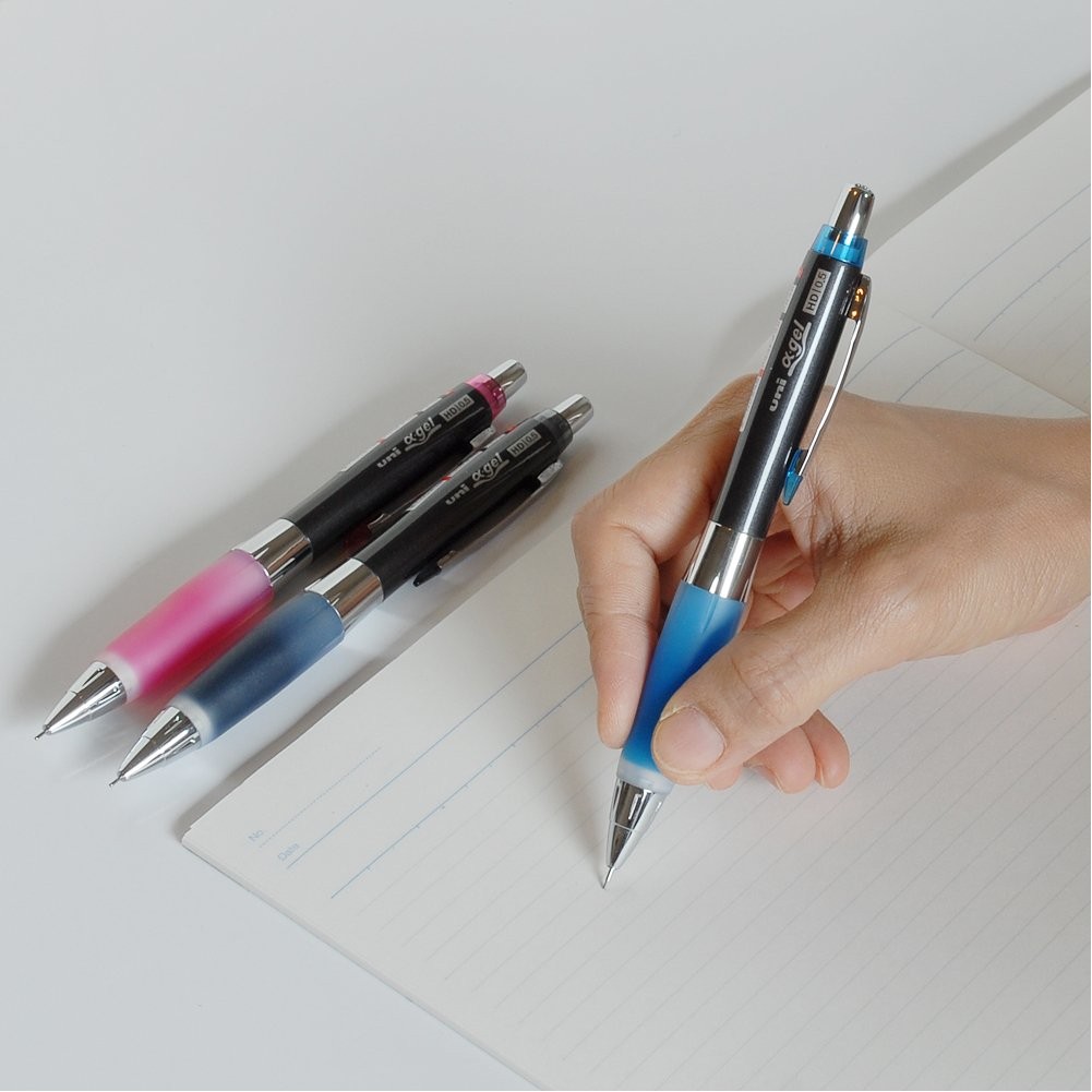 Mitsubishi Alpha-Gel Shaker Mechanical Pencil 0.5mm Hard Grip, Black (M5618GG…