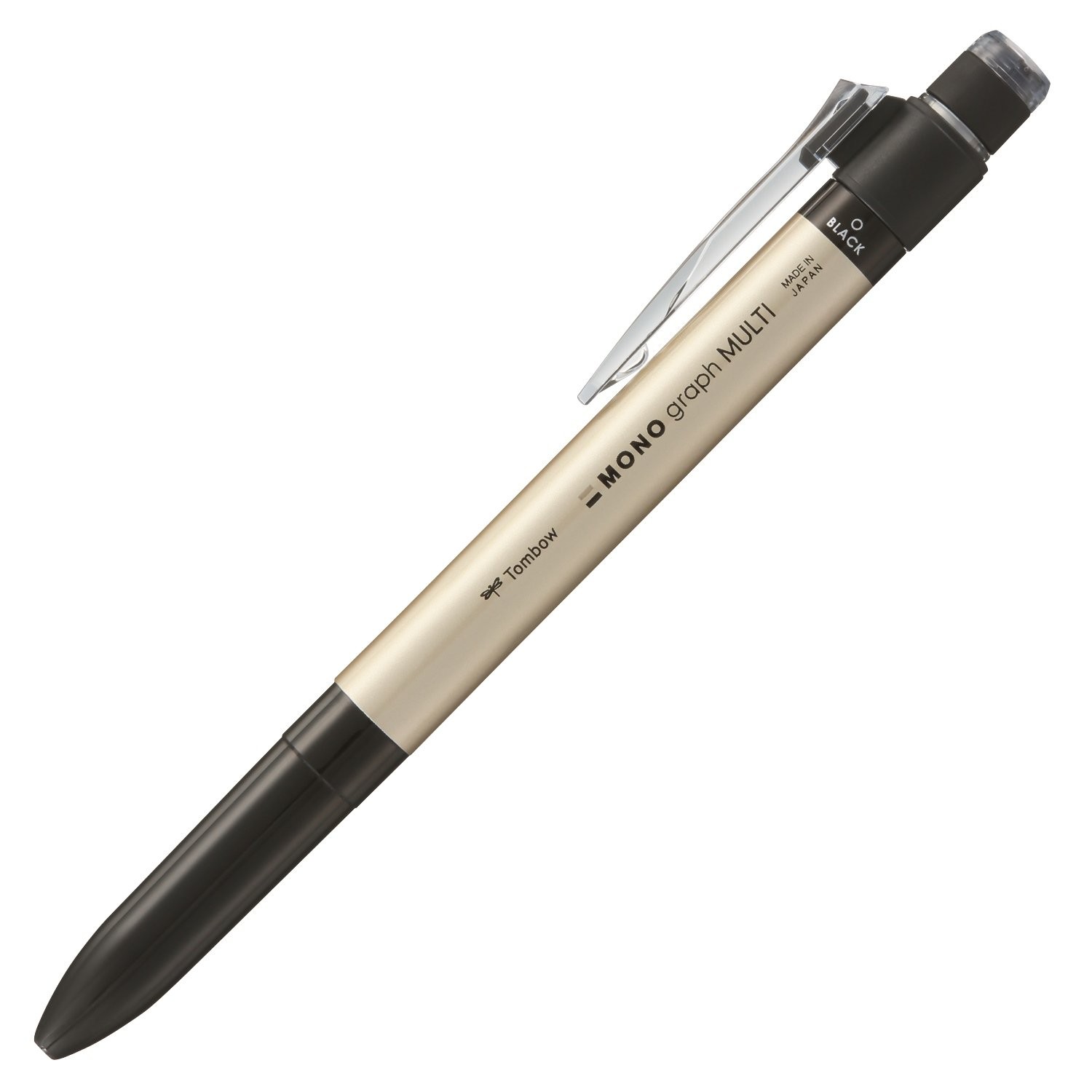 Tombow MONOgraph Multi Multifunction Pen 2&S + Eraser Gold CPA-161B
