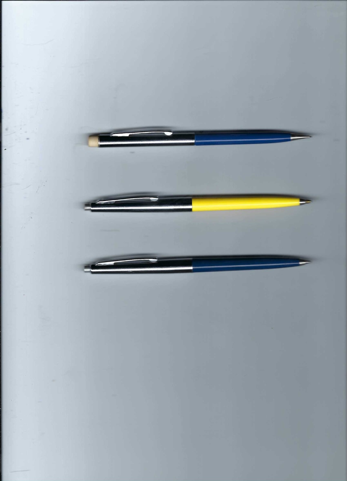Lot of 3 Sheaffer Lifetime Ball Point Pens & Twist Mechanical Pencil W/ Chrome