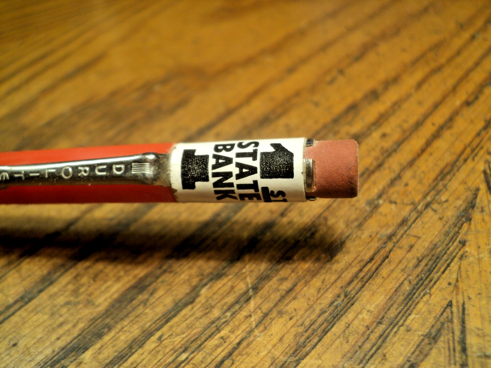 Vintage Durolite Mechanical Pencil First State Bank Elkhart KA 5-5/8″ Long USA