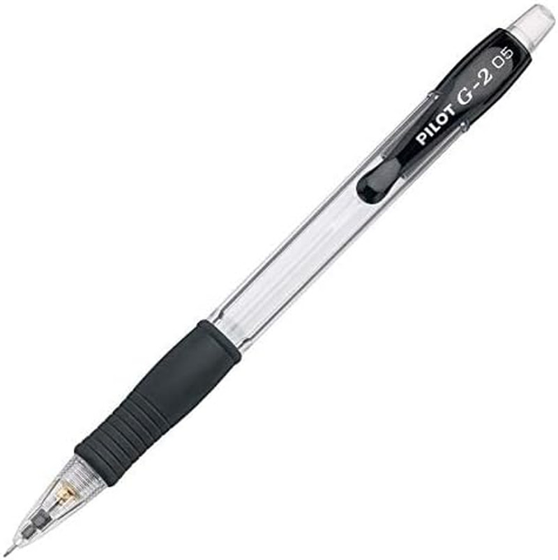 G2 Mechanical Pencils, 0.5Mm HB Lead, Black/Clear Barrels, Dozen Box (51014)
