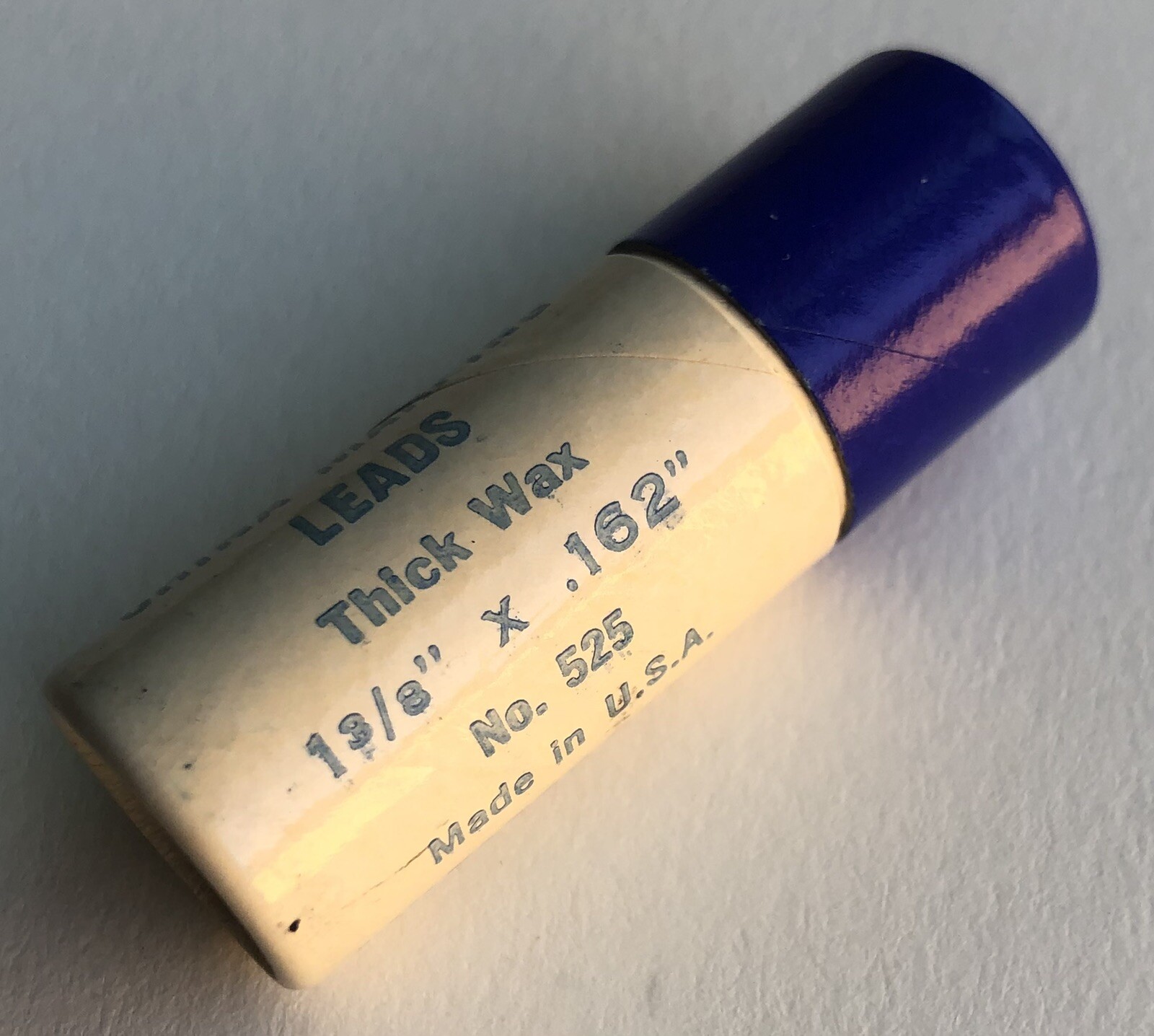 Vintage A. W. Faber Blue China Marking 4mm Leads NOS 6 Per Tube Extra Holder USA