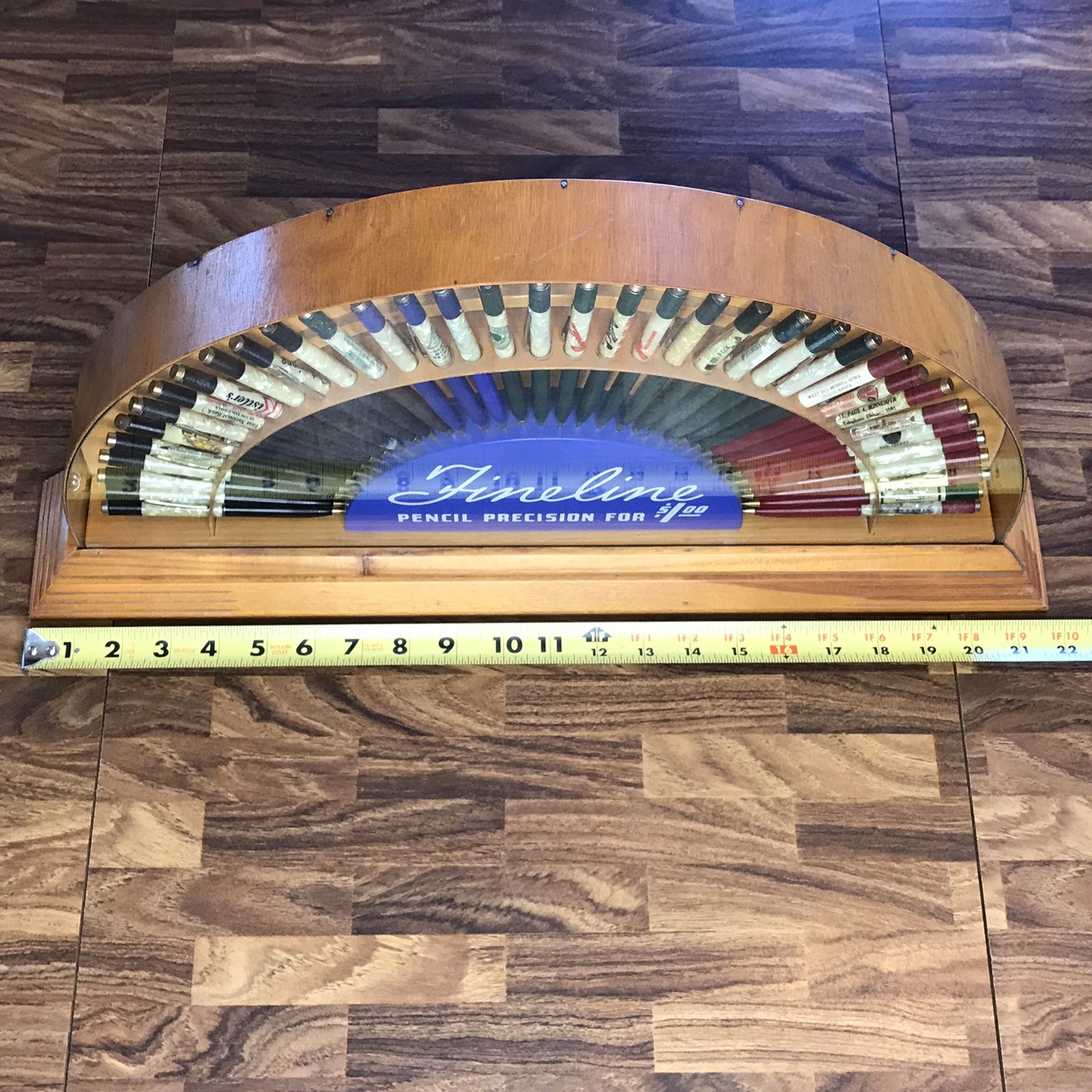 Vintage 1950’s Sheaffer Fineline Store Counter Display w/36 Mechanical Pencils