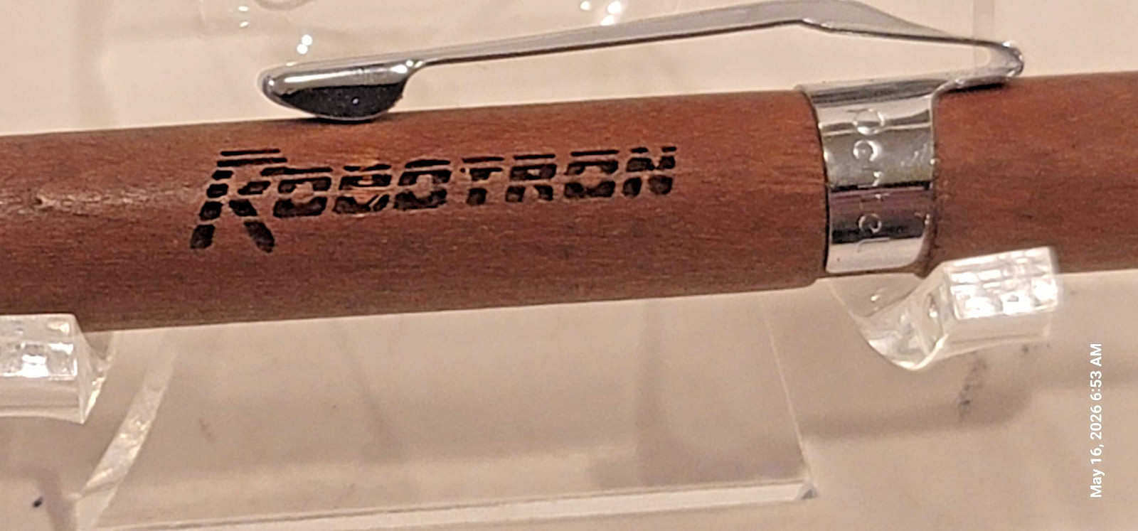 Hand Crafted Pentel 0.3mm Mechanical Pencil with Round Wood Barrel with Lead
