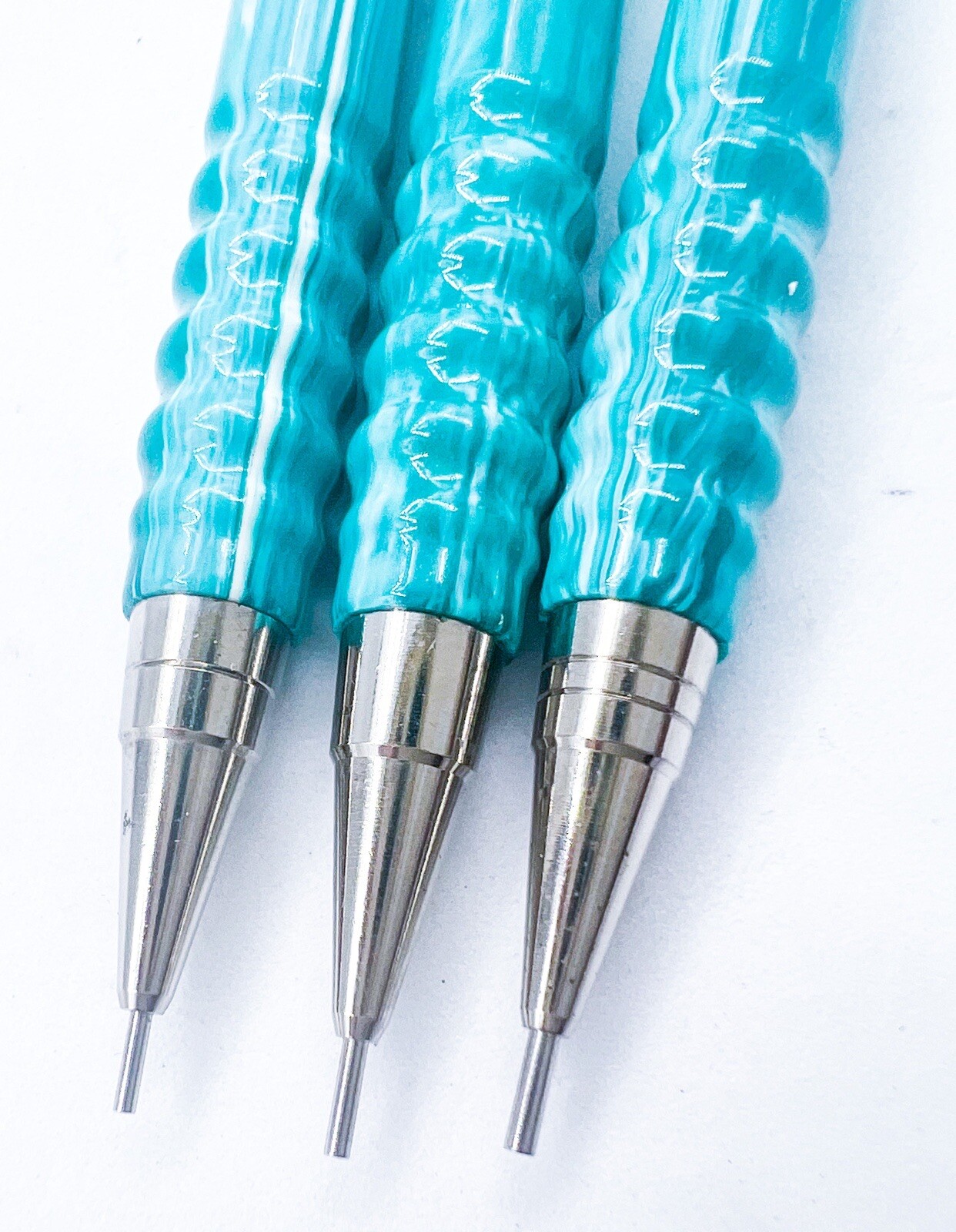 NOS rotring tikky special mechanical pencil 3pcs marble Green with pouch