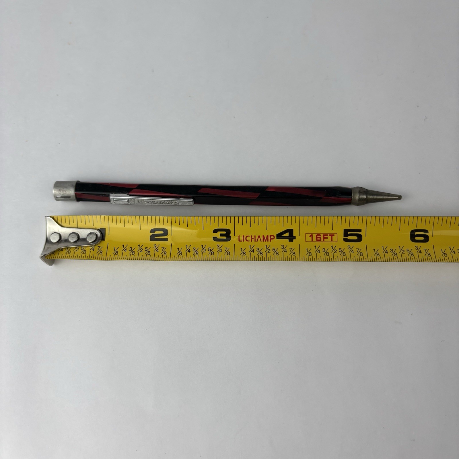 Vintage Celluloid Red Burgandy and Black Eversharp Mechanical Pencil Art Deco