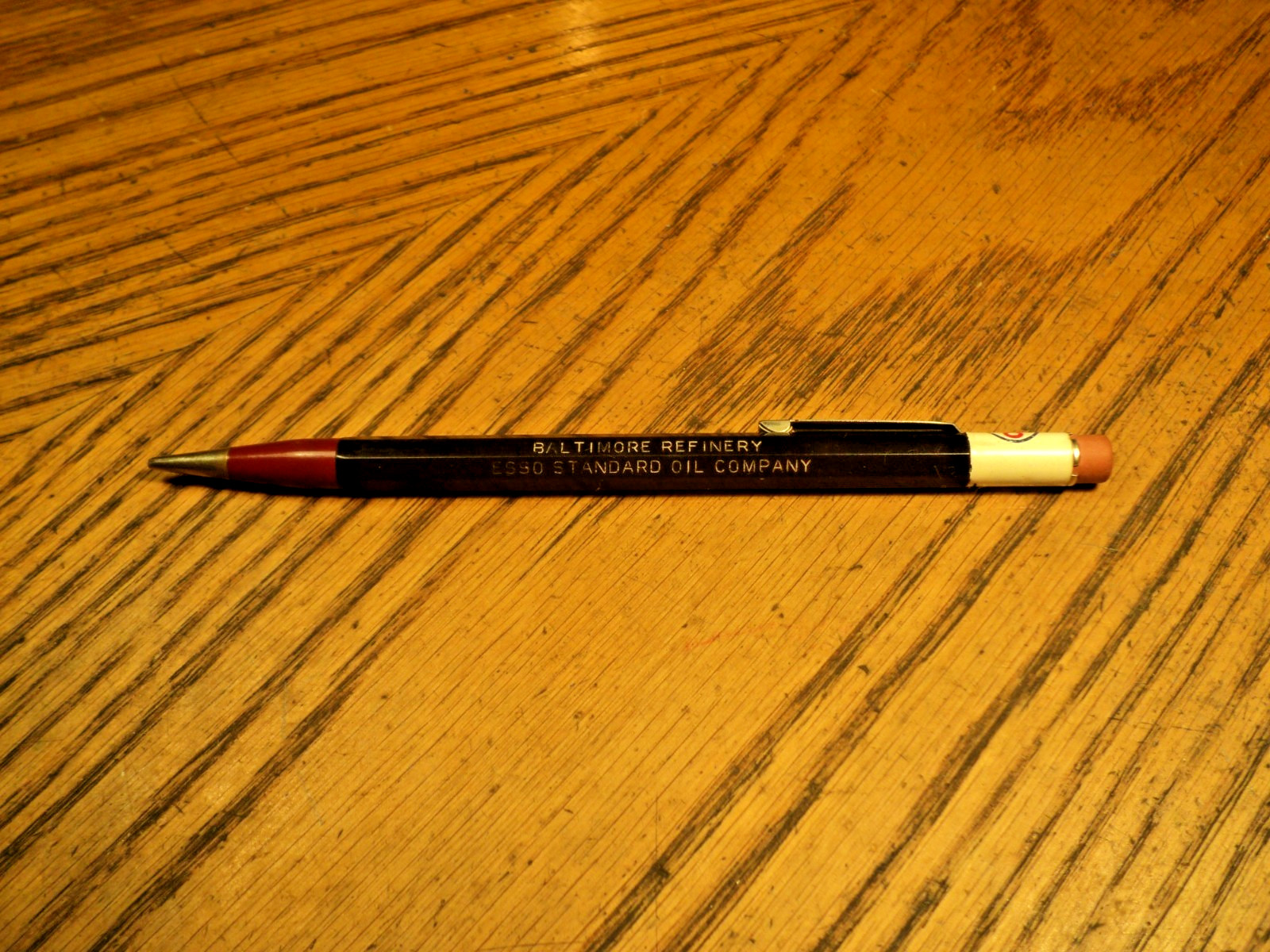 Vintage Autopoint Mechanical Pencil Esso Baltimore Refinery 5-1/2″ USA C