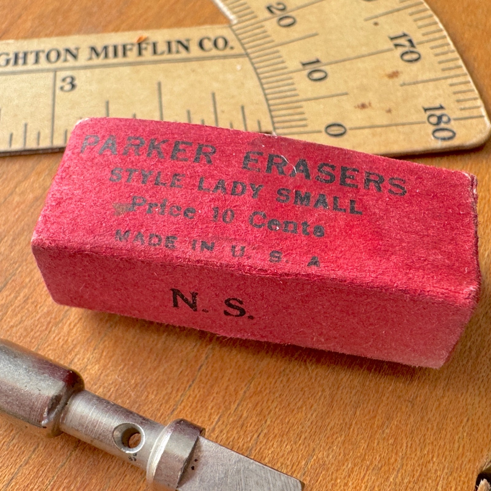 Vintage Office Pencil Lead Refills w/ Drafting Tools, Protractor, Compass