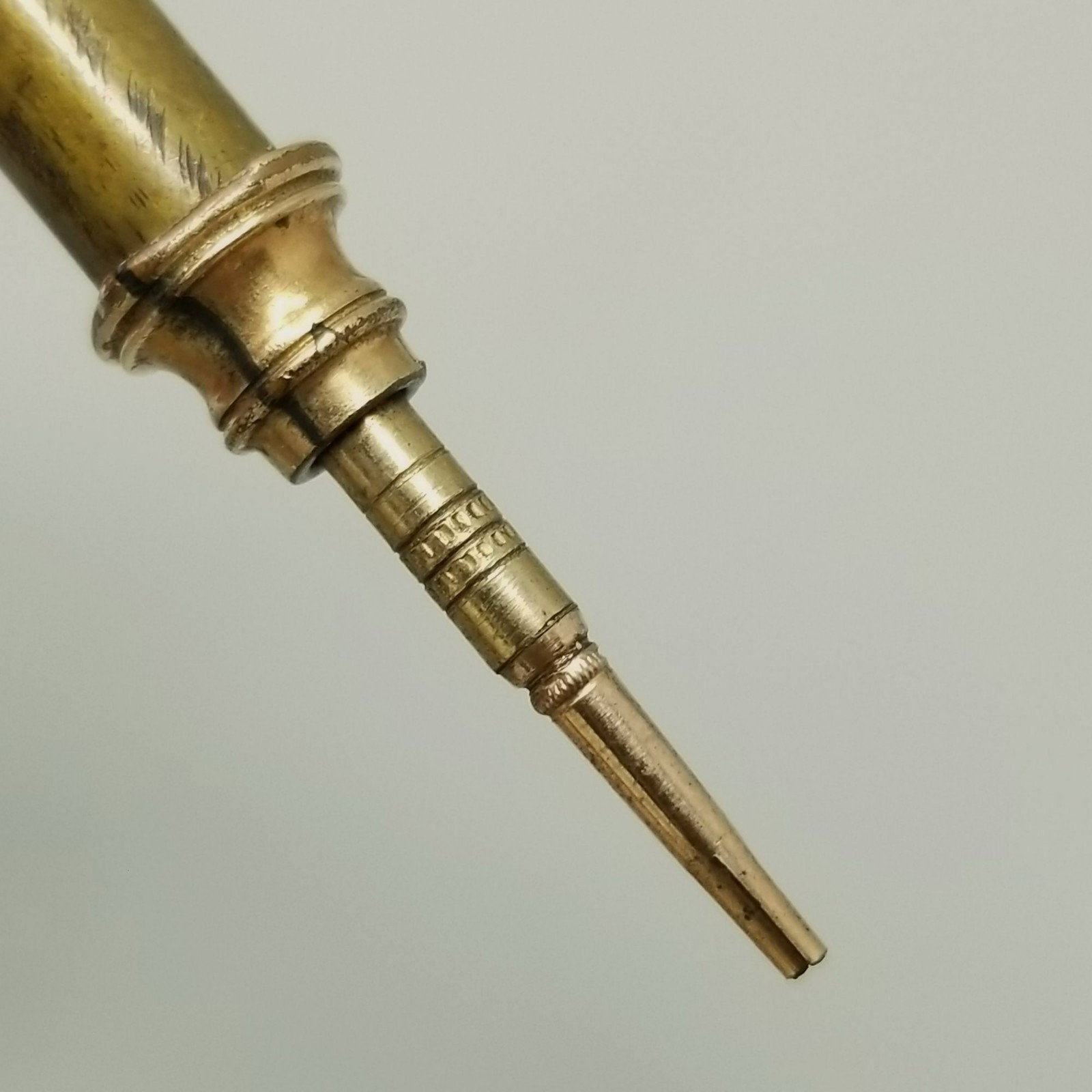 Antique Mechanical Retractable Propelling Pencil Gold Filled Engraved Gertie