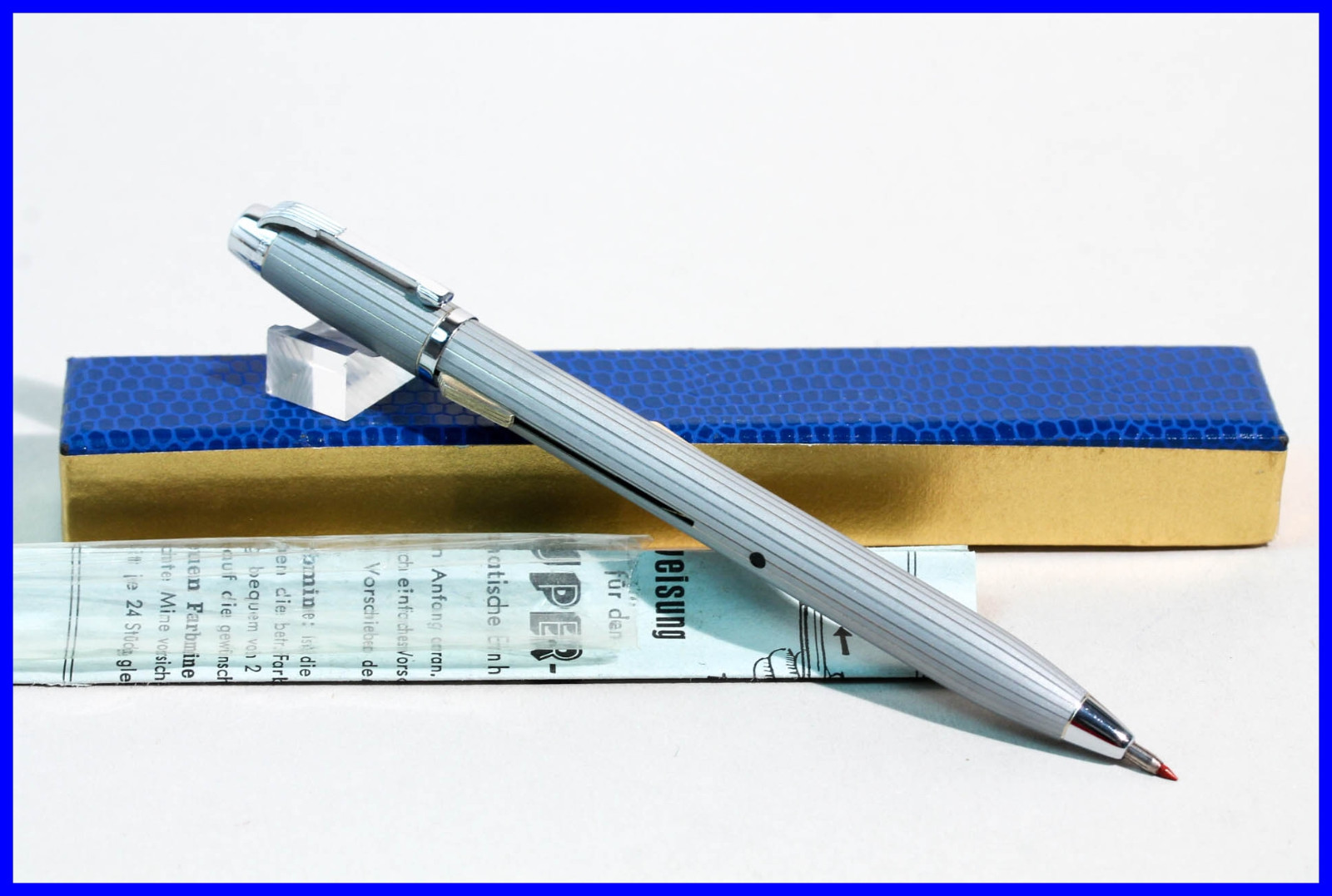 Fend Super Norma Metal Bags 2 Color Pencil 1950s with Papers & Box