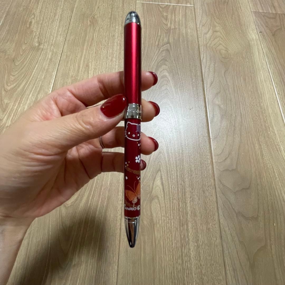 Hello Kitty ballpoint pen red, unused, box included, mechanical pencil included