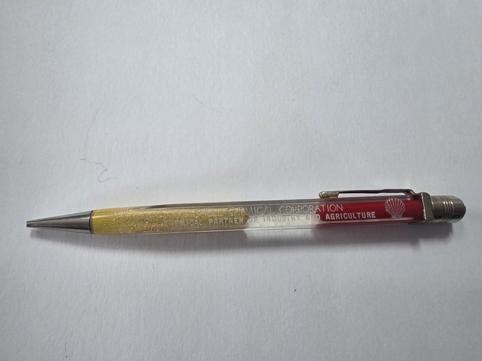 Vintage Lucite Mechanical Pencil Shell Chemical Corporation