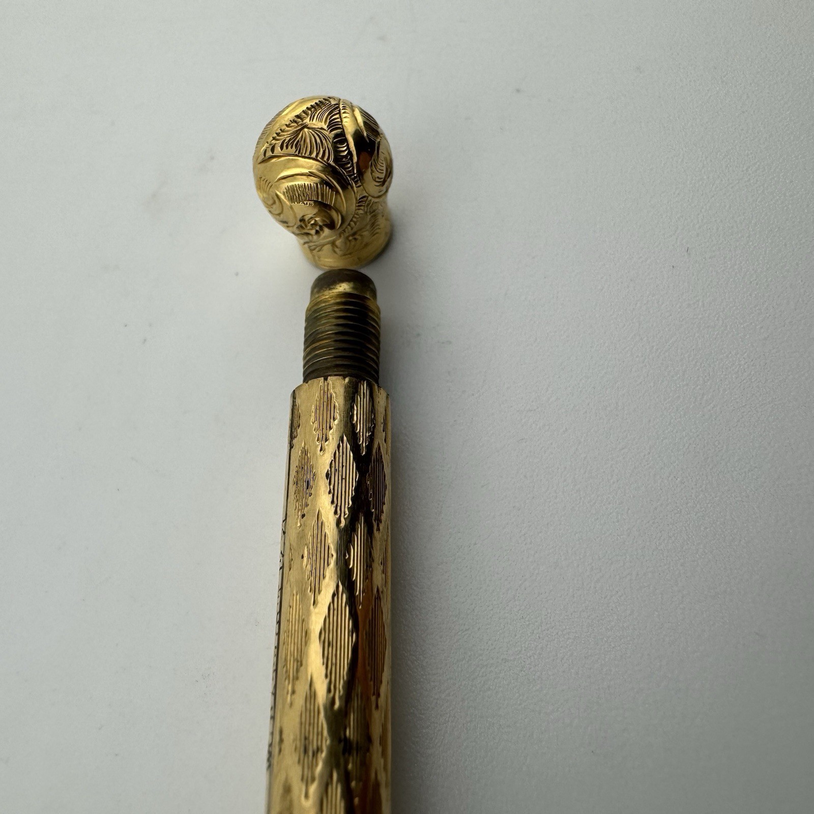 Antique Pearl & Gold Filled Retractable Mechanical Pencil Patd OCT 1771