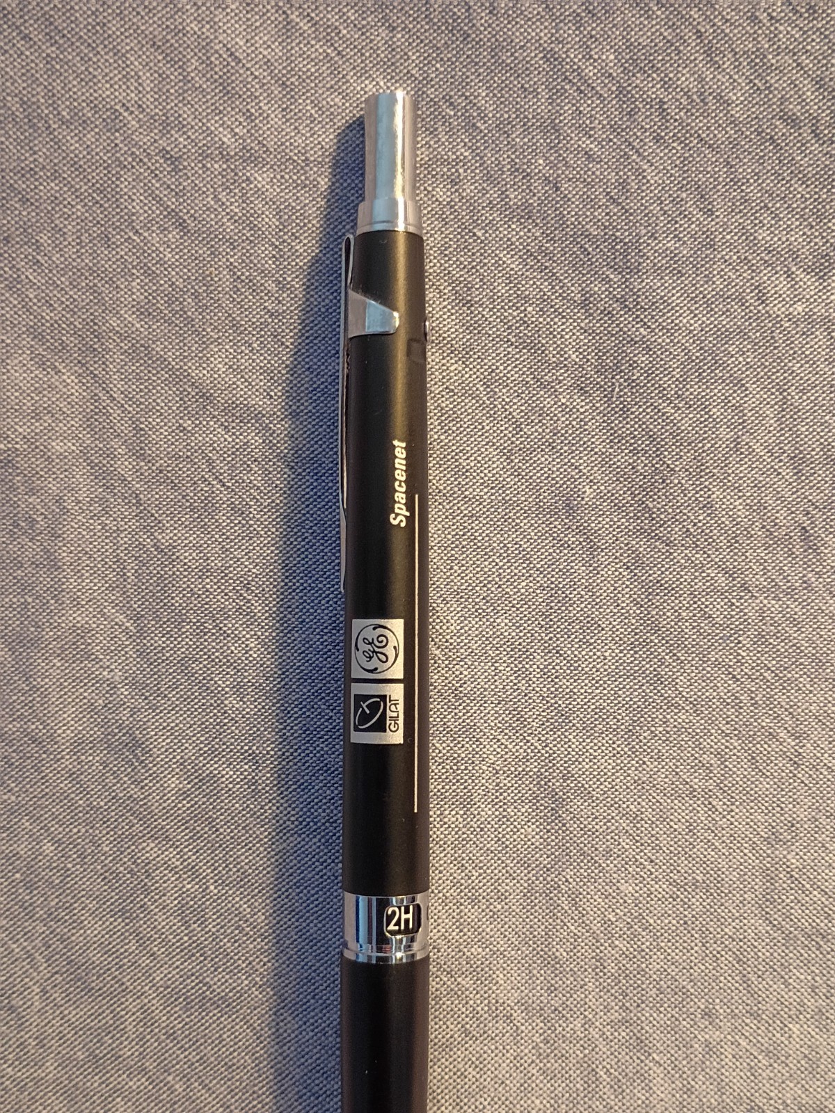 Pilot H-1005 Mechanical Pencil w/SPACENET, GILAT and GE advertising-New in case