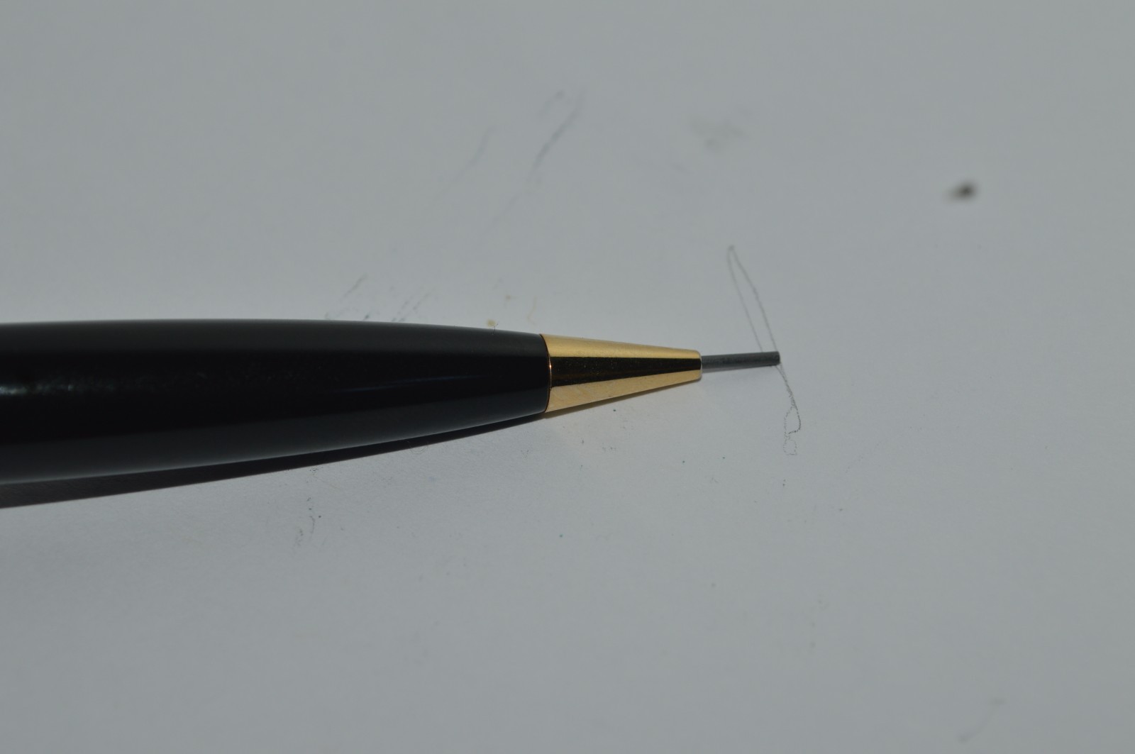MONTEFIORE Mechanical Pencil Black Lacquer Finish FPS Engraved Excellent Condit