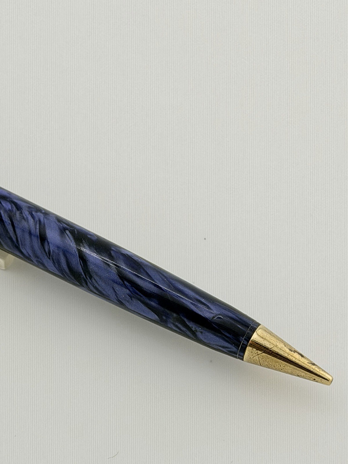 Vintage PARKETTE Made By Parker Mechanical Pencil Marble Blue Super Rare