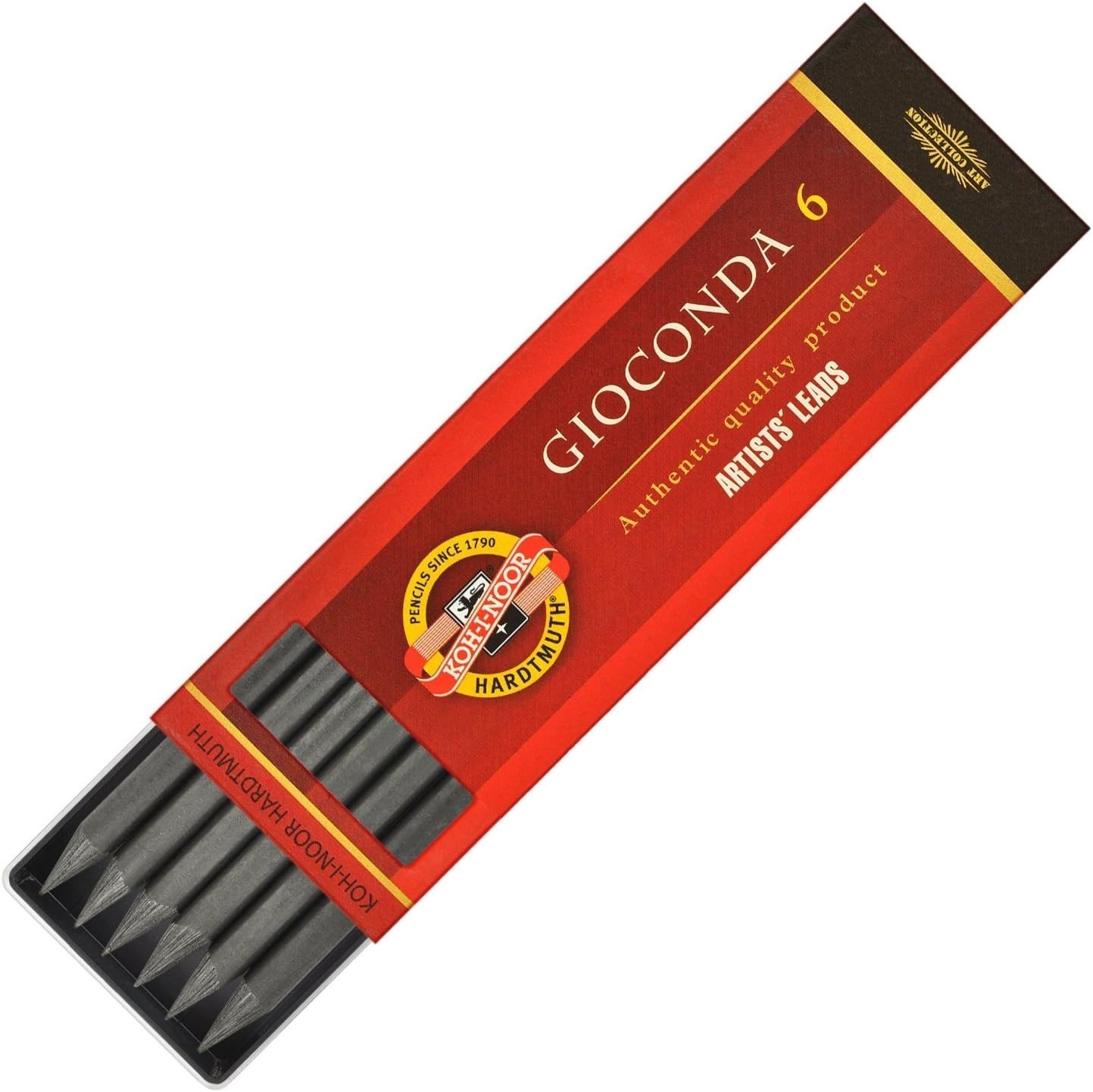 Artisan Quality 6 Gioconda Graphite Leads – 2B for Drawing Excellence