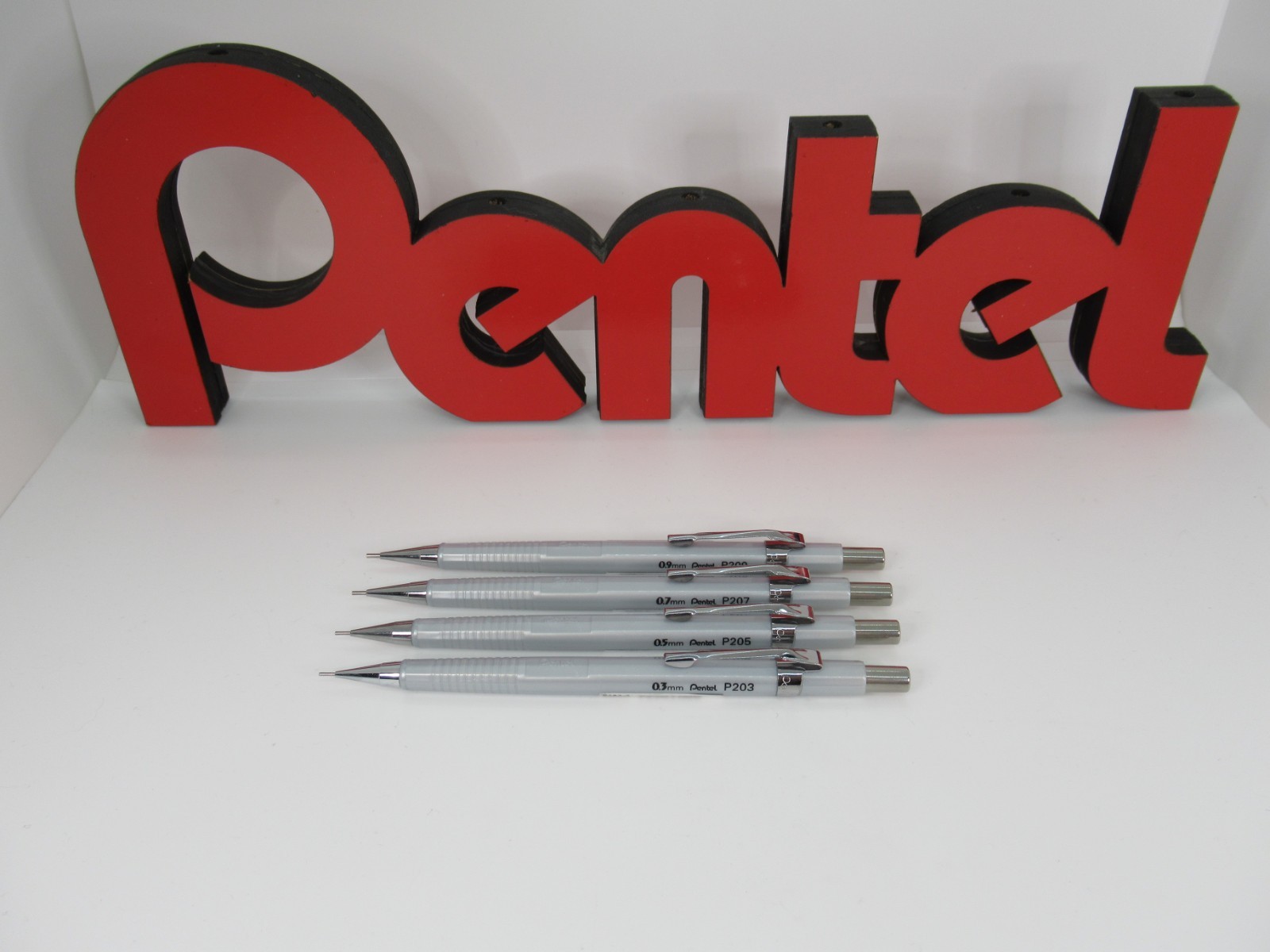 Pentel P200 Collection Colors – Silver, Set of 4 (Brazil)