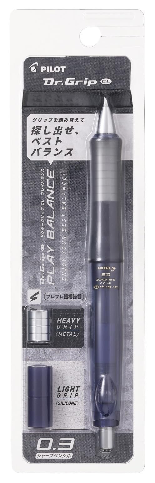 Pilot Mechanical Pencil Dr.GRIP CL Play Balance 0.3mm Clear Navy HDGCL70R3CNV