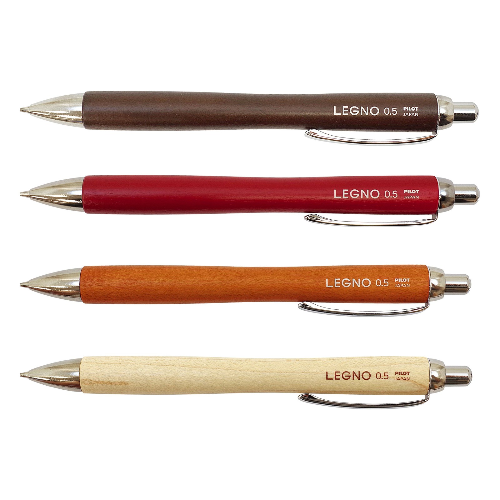 Pilot LEGNO Wooden Mechanical Pencil 0.5mm Dark Brown HLE-1SK-DBN Size: 141x12mm