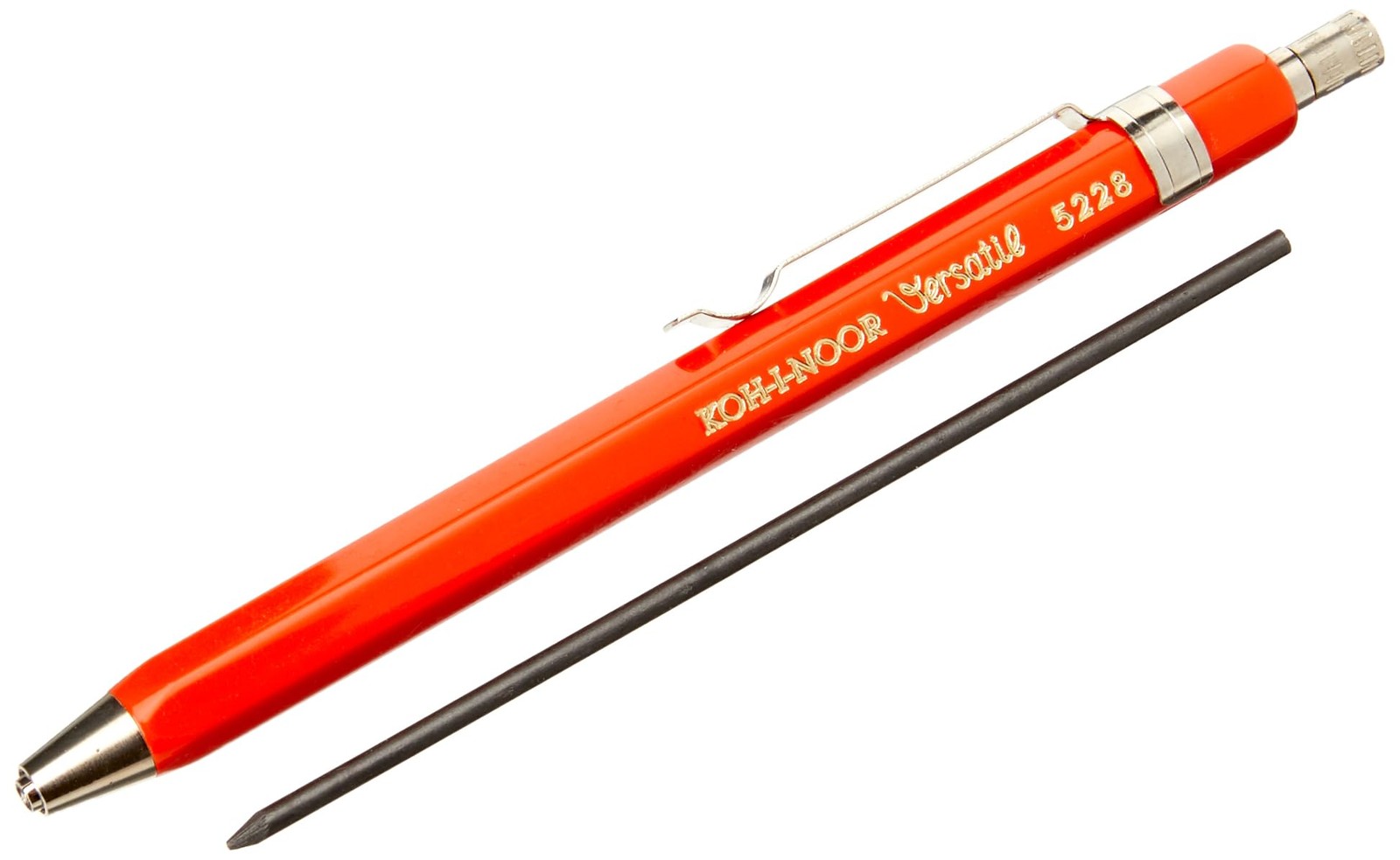 New Koh-I-Noor 2Mm Diameter Short Mechanical Clutch Lead Holder Pencil Red New