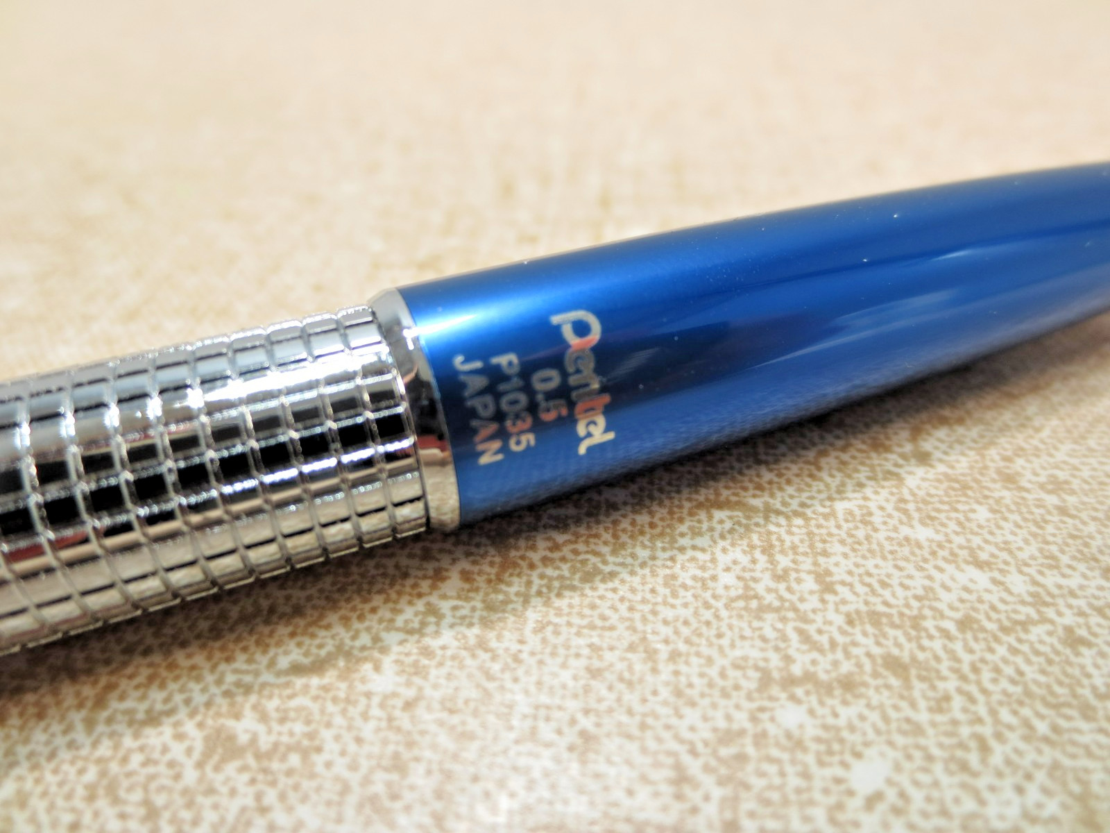 Pentel SHARP KERRY 0.5 Mechanical Pencil, Blue, P1035C Plastic Case
