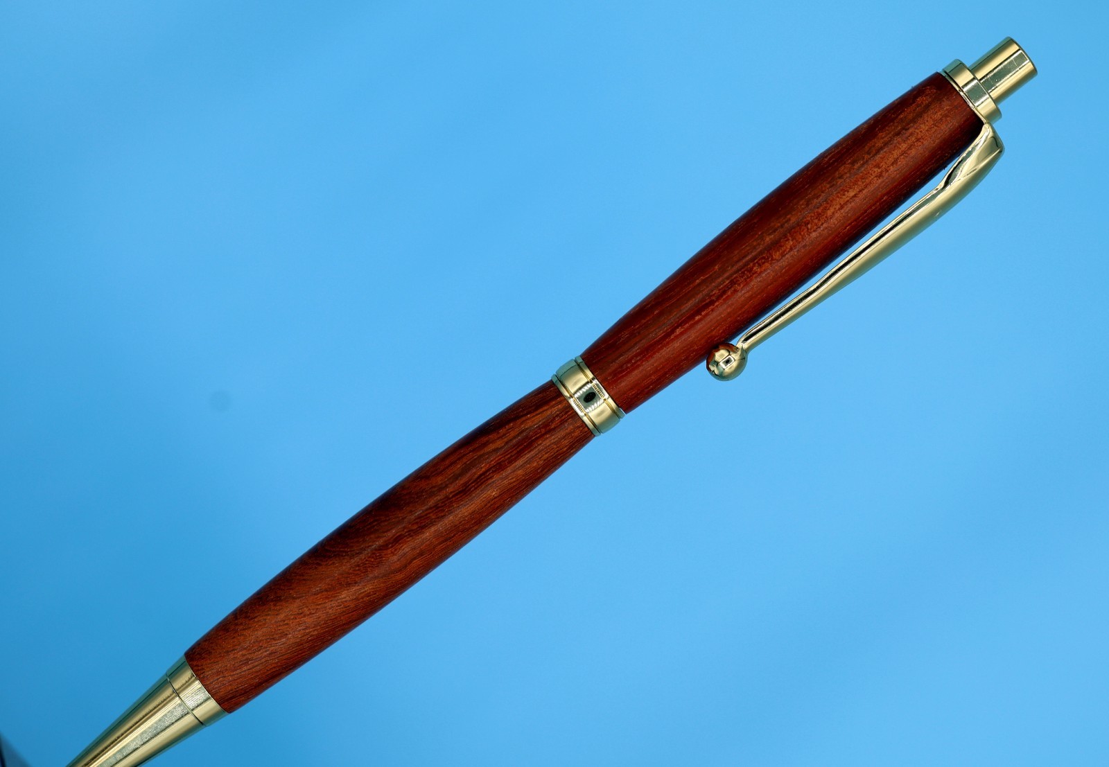 Luxury Rosewood Mechanical Pencil Gold Finish 0.7mm + Extra Lead/Erasers Gift