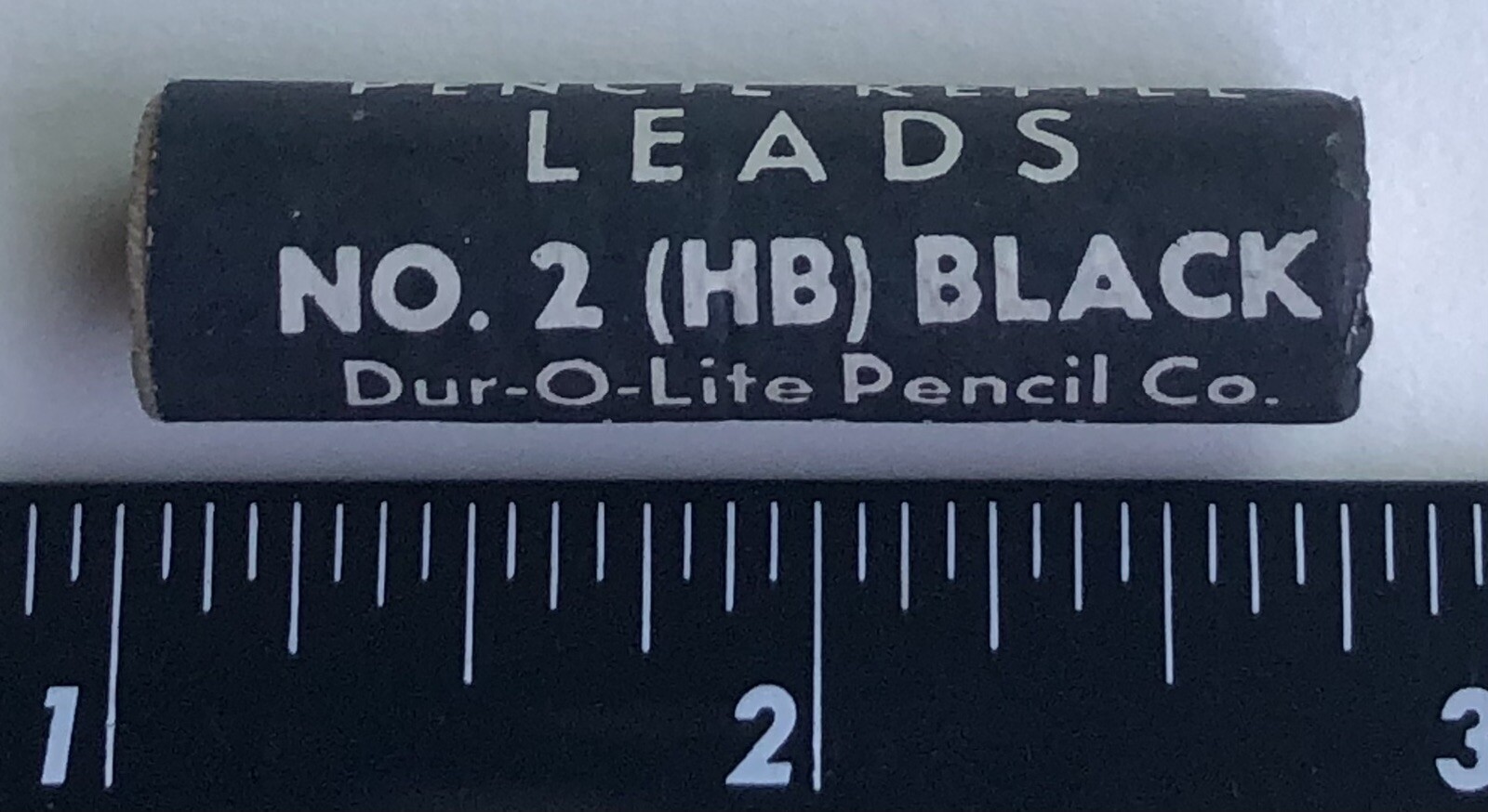 Vintage DUR-O-LITE Mechanical Pencil Lead HB 1.18mm NOS Sealed Wood Tube USA