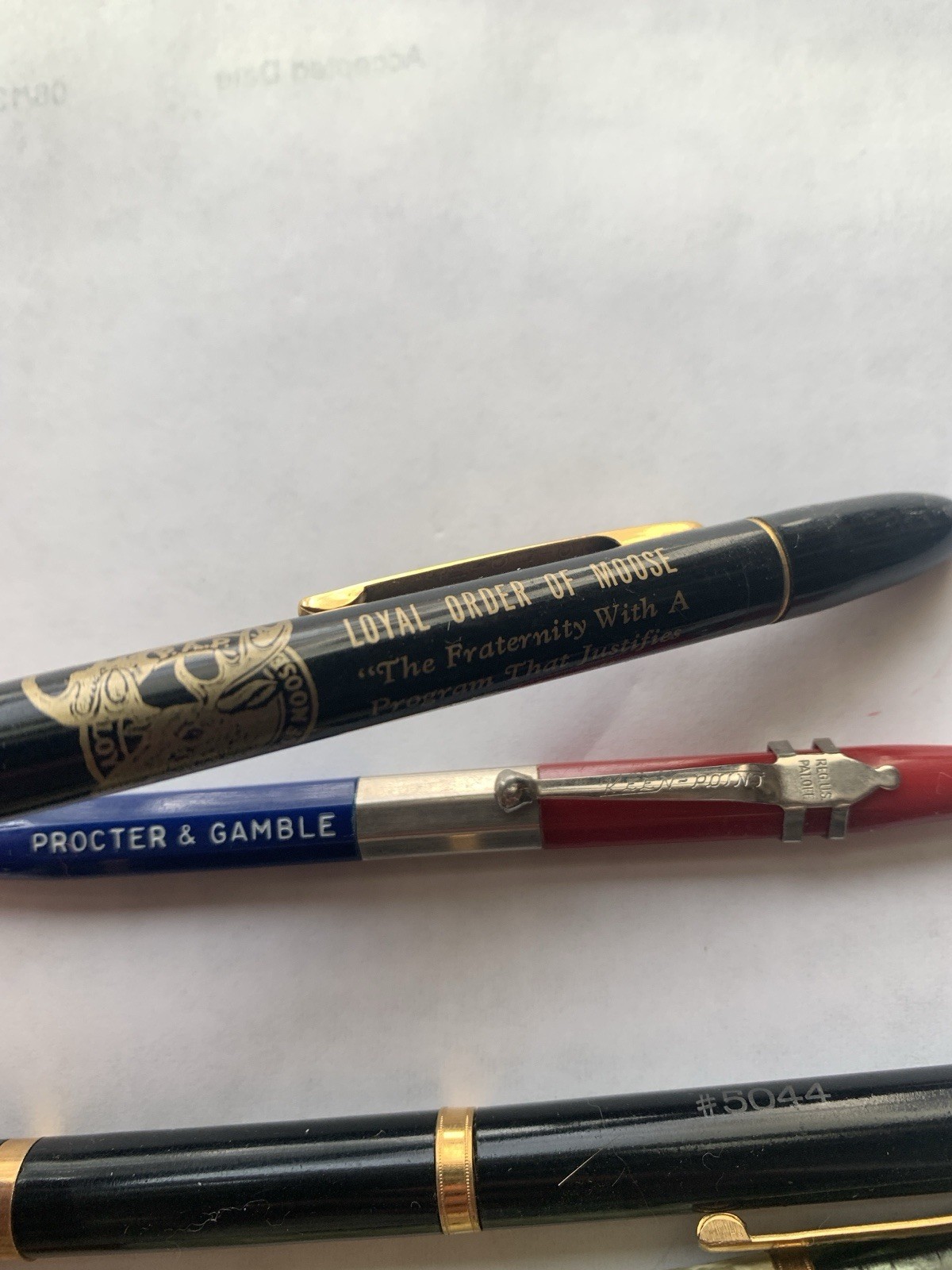 6 Lot Vintage Advertising Celluloid Mechanical Pencils RediPoint Wings Skinner