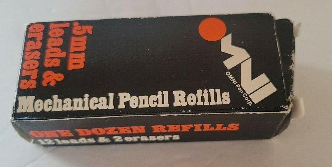 OMNI Pen Corp 0.5mm Leads and Erasers New in Box 6290