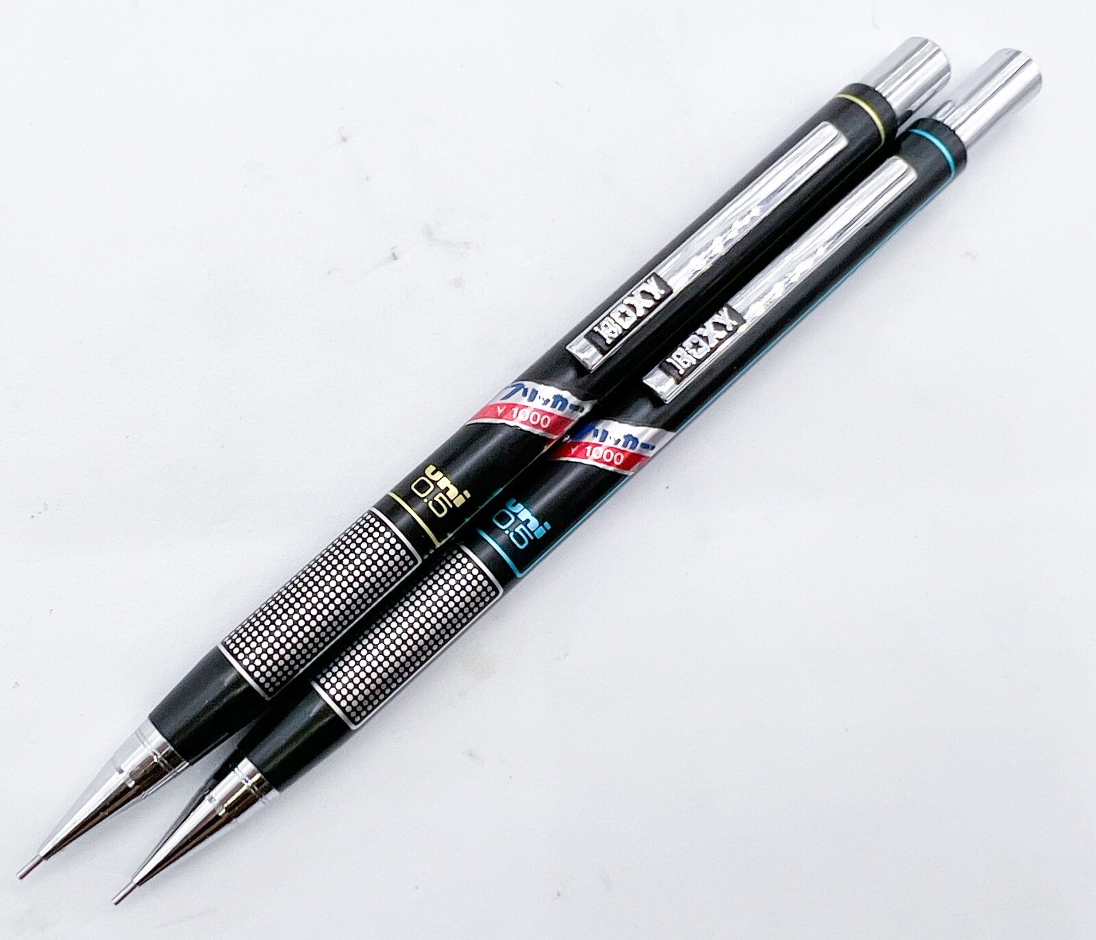 NOS mitsubishi uni boxy flicker mechanical pencil 0.5mm 2pcs set Japan