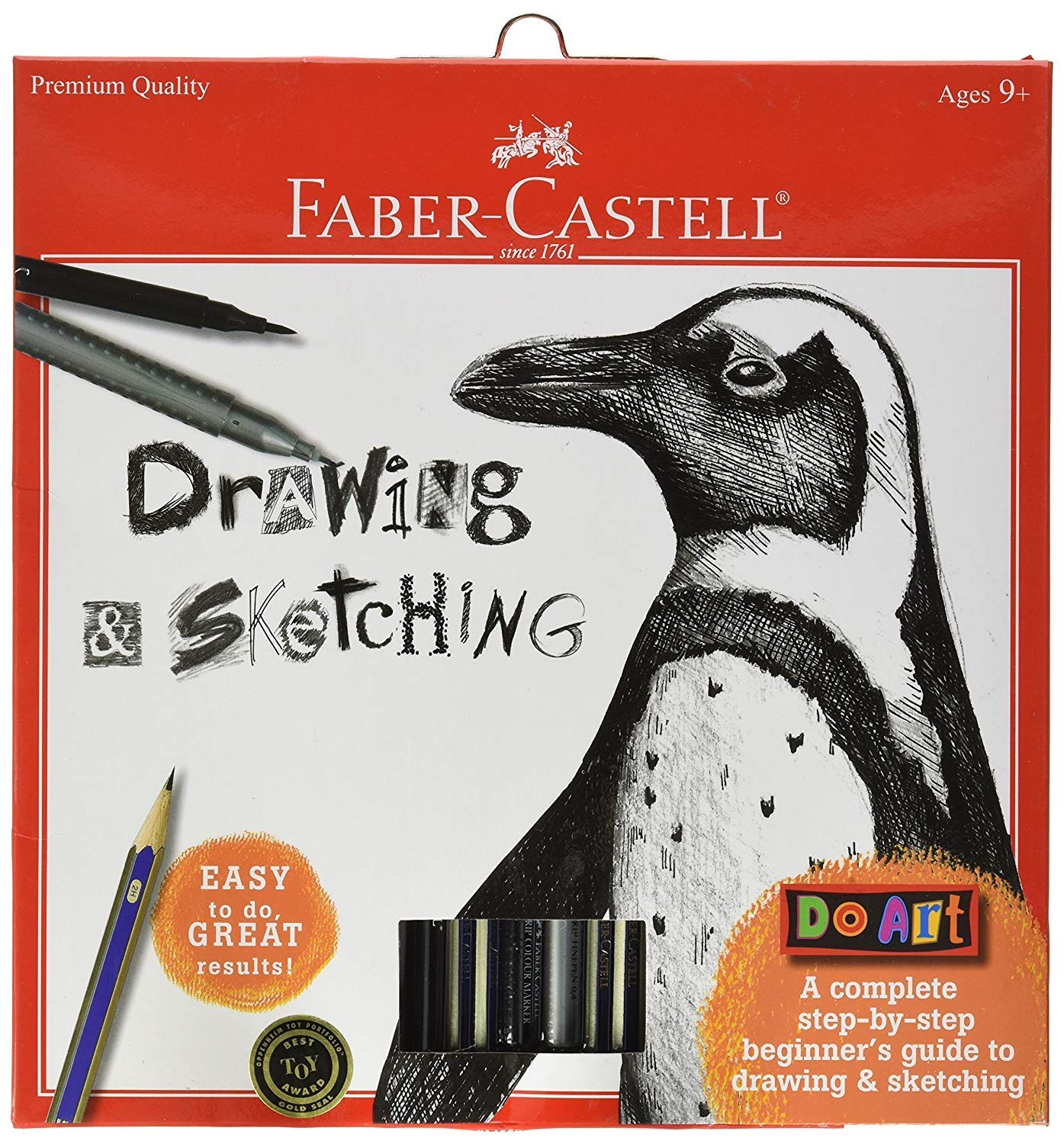 Faber-Castell – Do Art Drawing and Sketching Kit 1 Count (Pack of 1), red