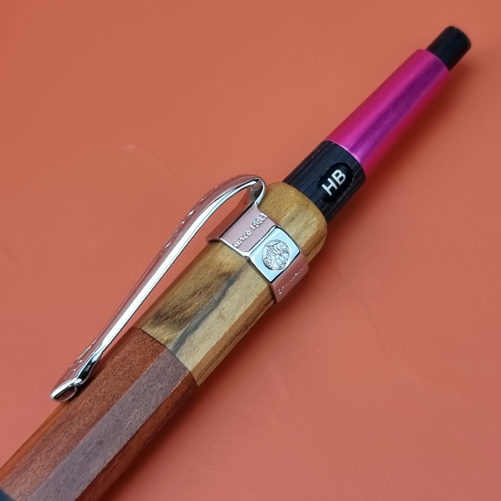 Hand Crafted Pentel PG5 Mechanical Pencil with Octagonal Wood Barrel
