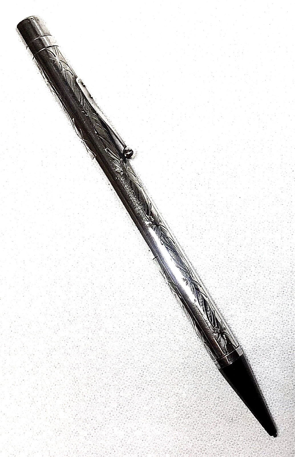 Waterman Sterling Pansy Pattern Pencil From The Mid 1920’s Excellent Working