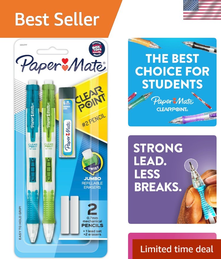 Precision Writing with Clearpoint Mechanical Pencils – 2 Pencils & 1 Refill