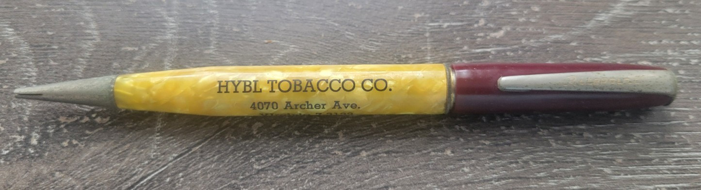 Hybl Tobacco Co. Rite Point Mechanical Pencil 1940-1950 Advertising Bert Butte