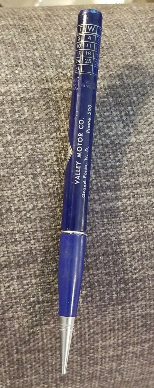 RITEPOINT Perpetual Calendar Mechanical Pencil Good Year Tires Ad Valley Motor