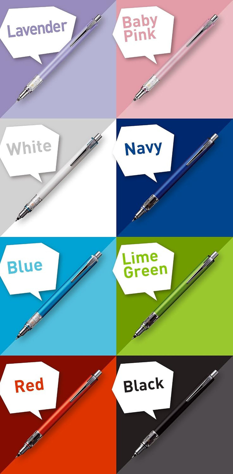 Kuru Toga Advance Auto Lead Rotation Mechanical Pencil 0.5 Mm, Body Color(Black/