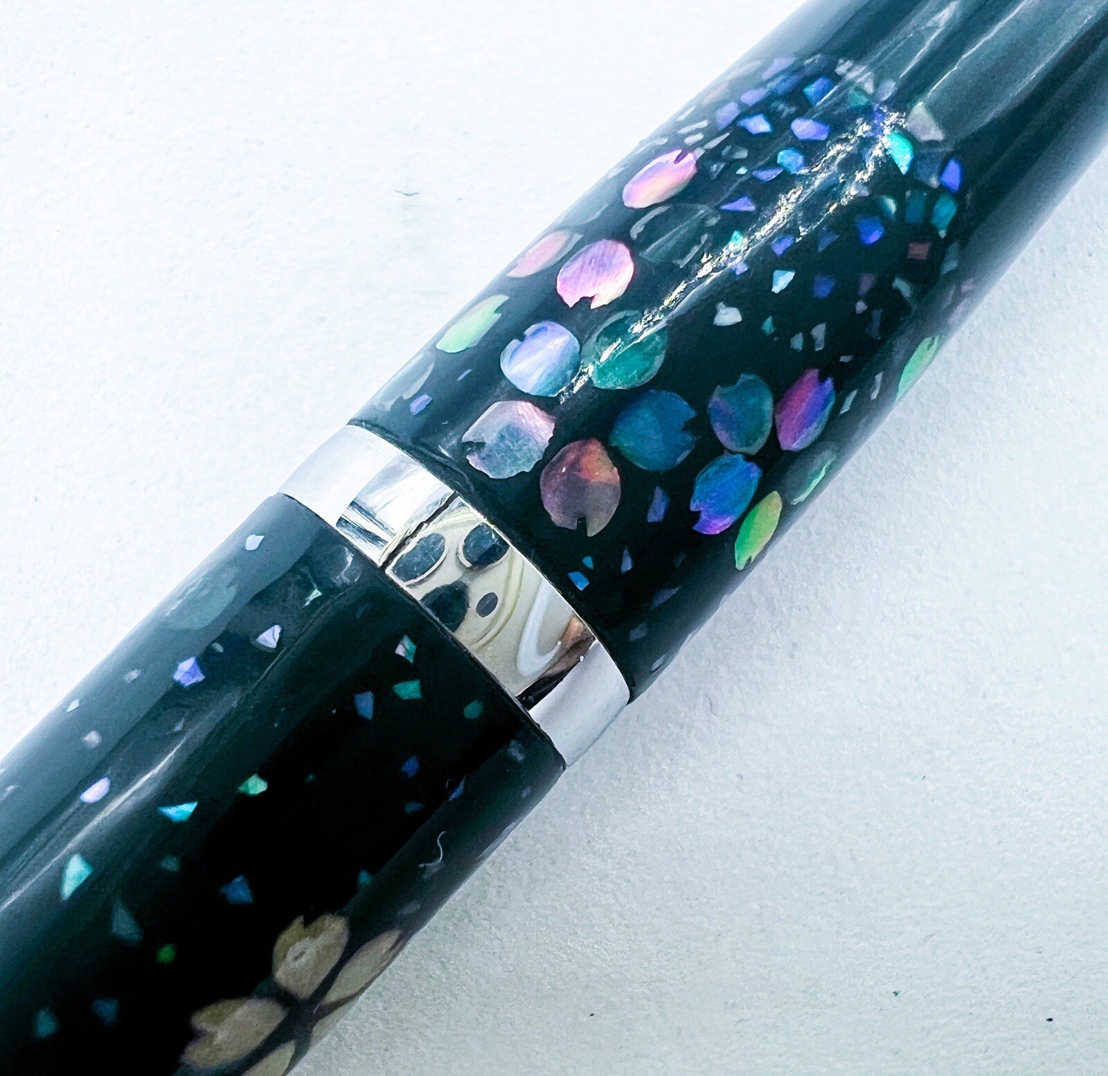NOS Pilot Hand made Raden Mother Of Pearl Inlay Mechanical Pencil AUTOMATIC LEAD