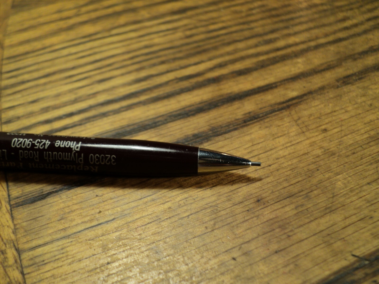Vintage Mechanical Pencil Advertising Omar’s Auto Parts Livonia Sample M290