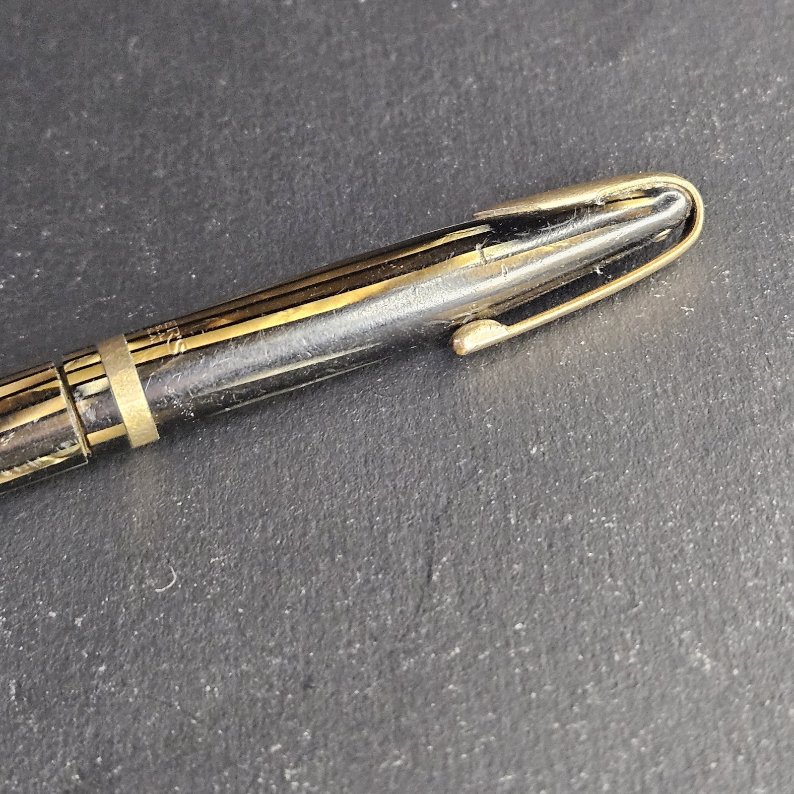 Vintage Brown 40s Sheaffer 400 Twist Mechanical Pencil Celluloid Gold Trim