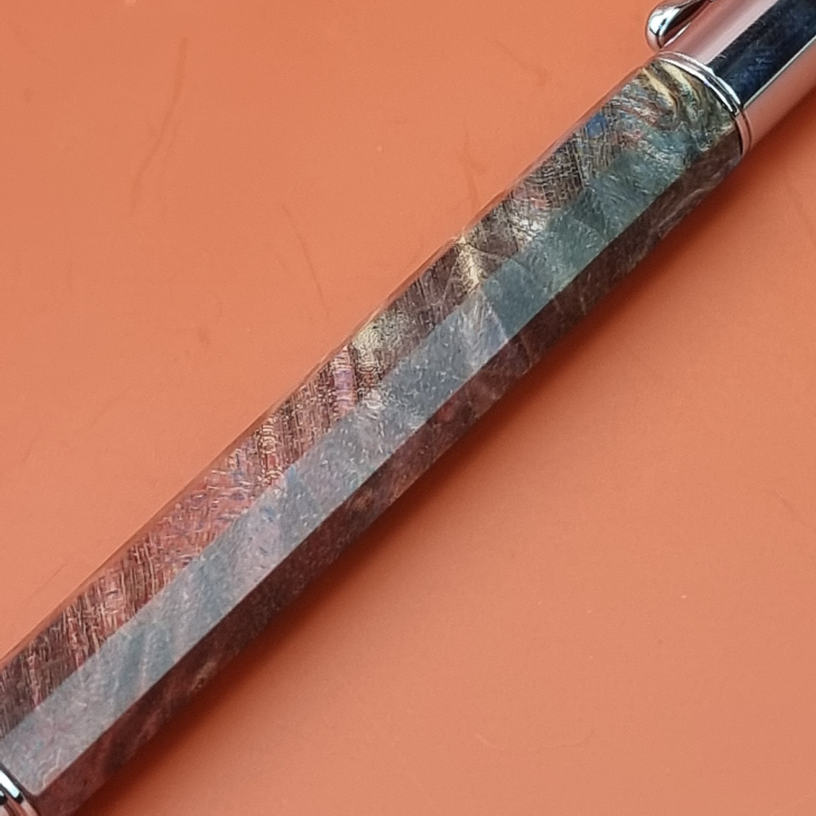 Hand Crafted Water based Ballpointpen with Octagonal Wood Barrel
