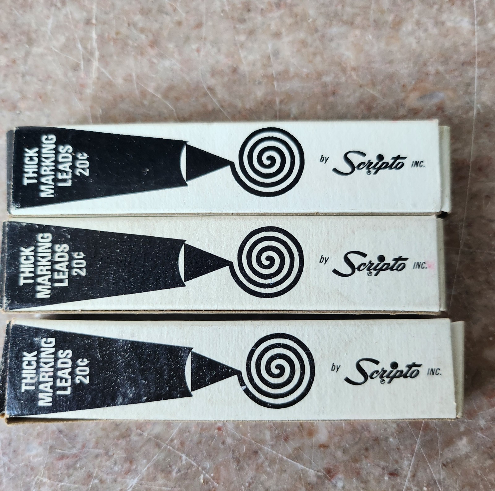 Vintage Scripto #G920 Red Thick Leads 3 Packs Original Box NOS
