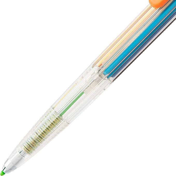 Pentel Arts 8 Color Mechanical Pencil, Assorted Accent Clip Colors, 1 Pencil