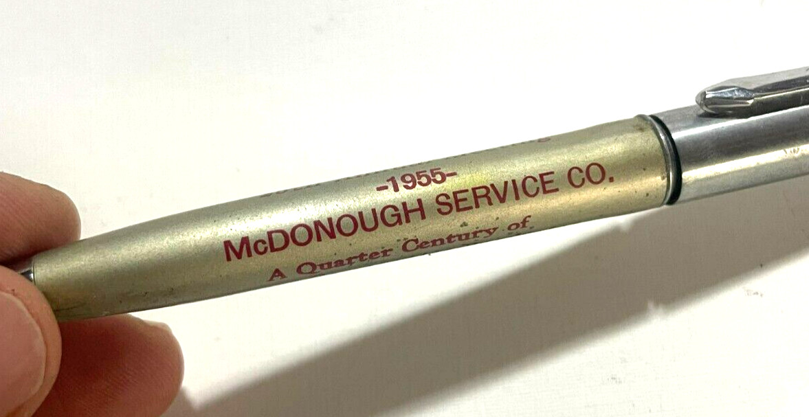 McDonough Svc 1955 Annual 25th Illinois Farm c. 1955 Mechanical Pencil Ritepoint