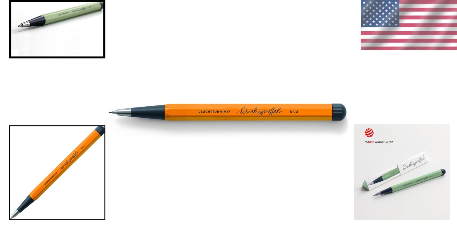 Drehgriffel Nr.2 Pencil – Refillable, Rising Sun