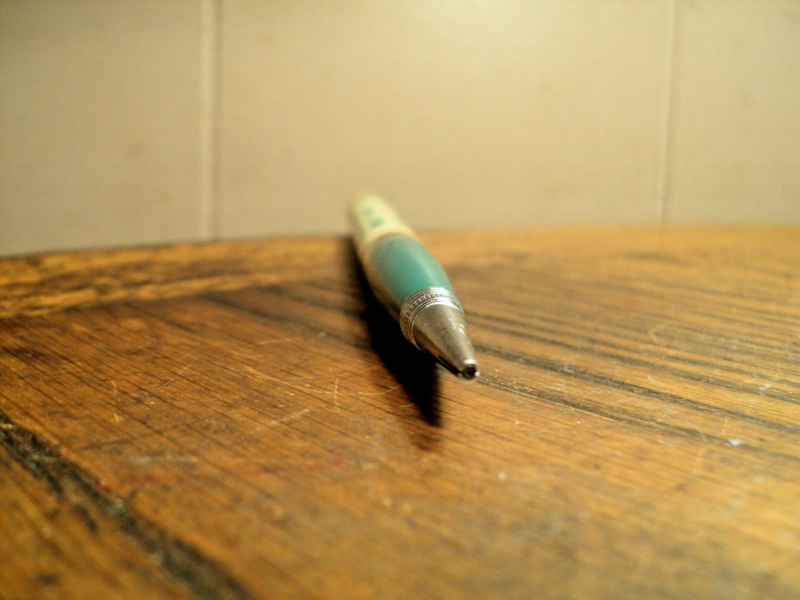 Vintage Mechanical Pencil Permalite Clear Top 6-1/18″ Long Unbranded Cracked