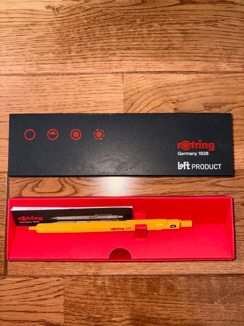 Rotring 600 Mechanical Pencil 0.5mm Yellow Loft product Limited Germeny 1928