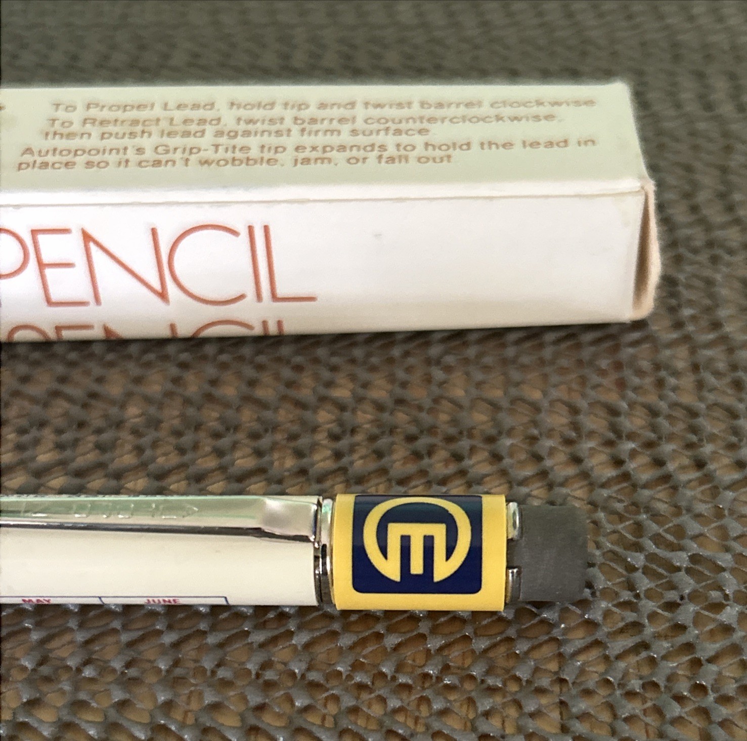 Vintage Autopoint Mechanical Pencil Crescent Electrical Supply Co, USA NOS